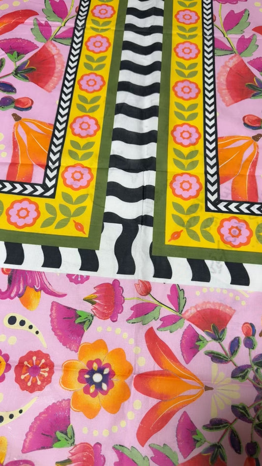 Ethnic printed cotton lawn2 pc