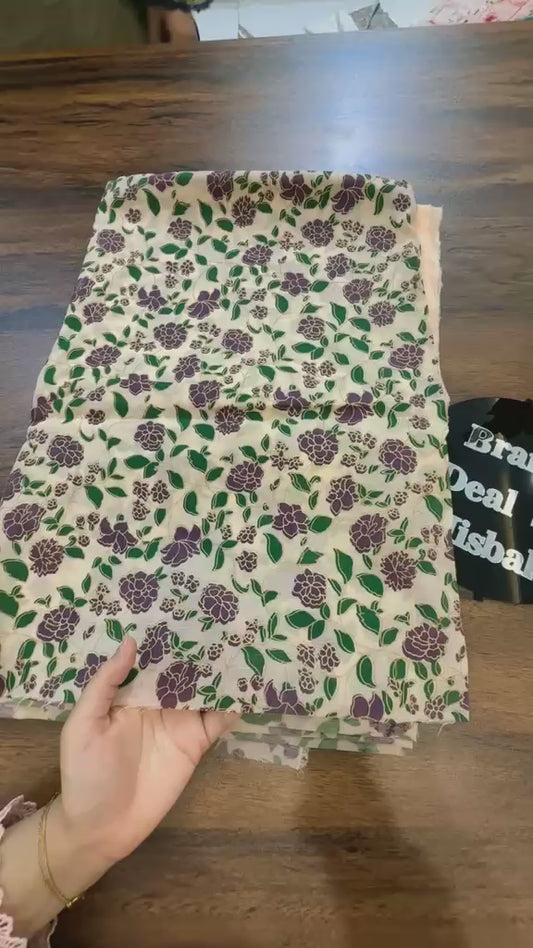 Block printed lawn 2 PC