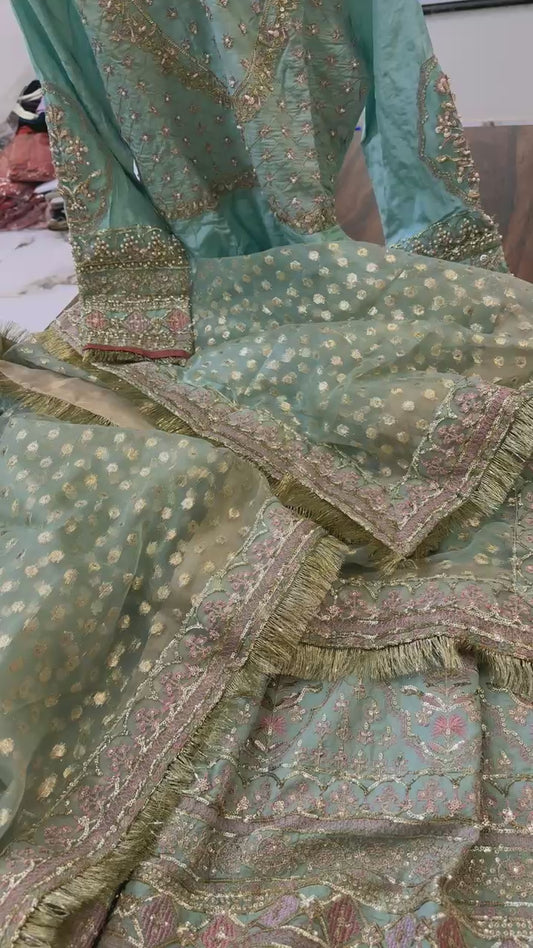 AjR Luxury formal embroided stitched dress