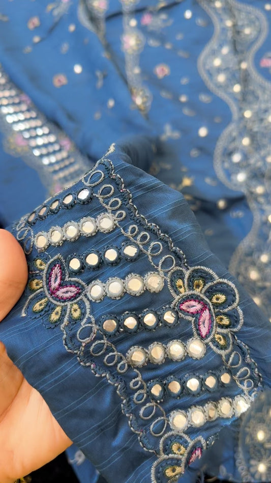 Riaz arts nureh winter embroided 2pc