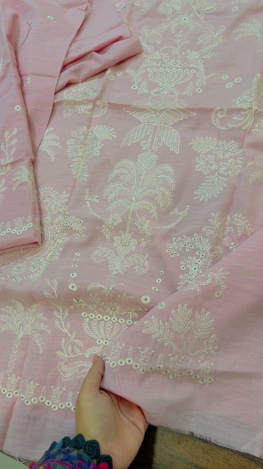 Khaadi luxury embroided 2pc  code x