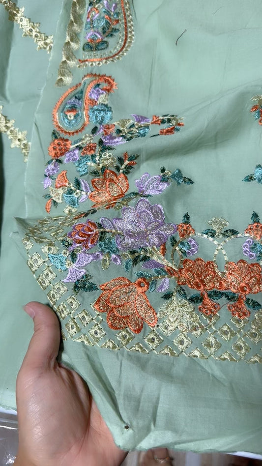 Big brand embroided lawn 2pc in wholesale