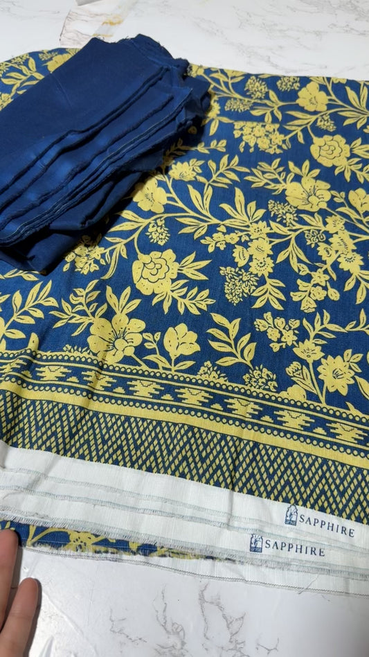 Sapphire printed khadar 2pc