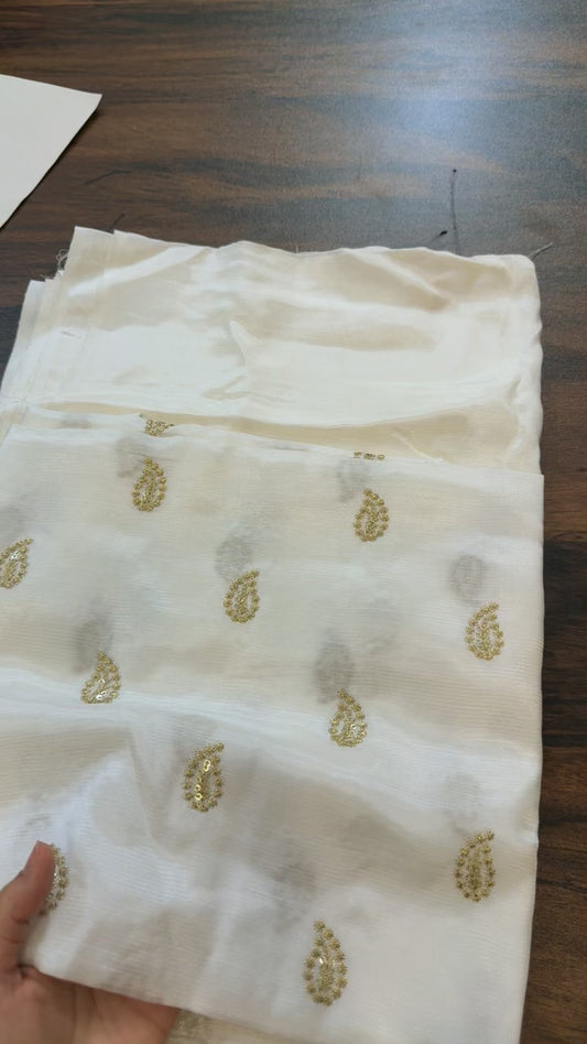 Formal embroided raw silk 2pc code Ac