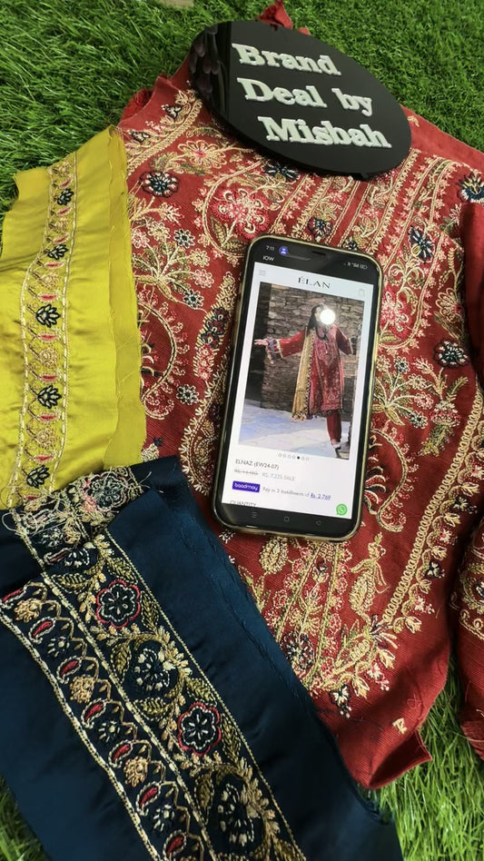 Elan luxury embroidered winter 2 pc
