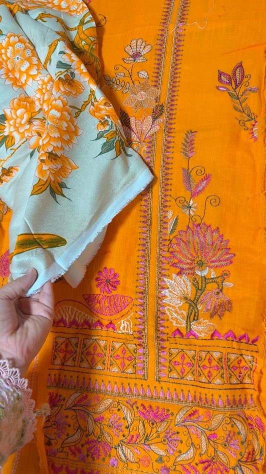 Sana safinaz luxury embroided khadar 3pc with wool shawl