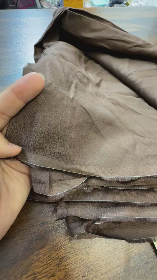 Sapphire leather georget 2pc fabric coffee color
