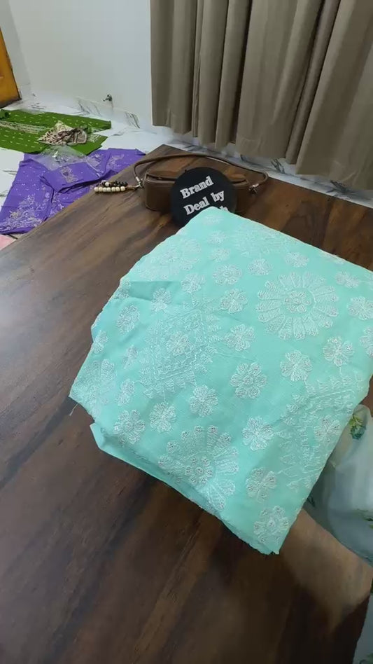 Embroided Doria lawn 3pc