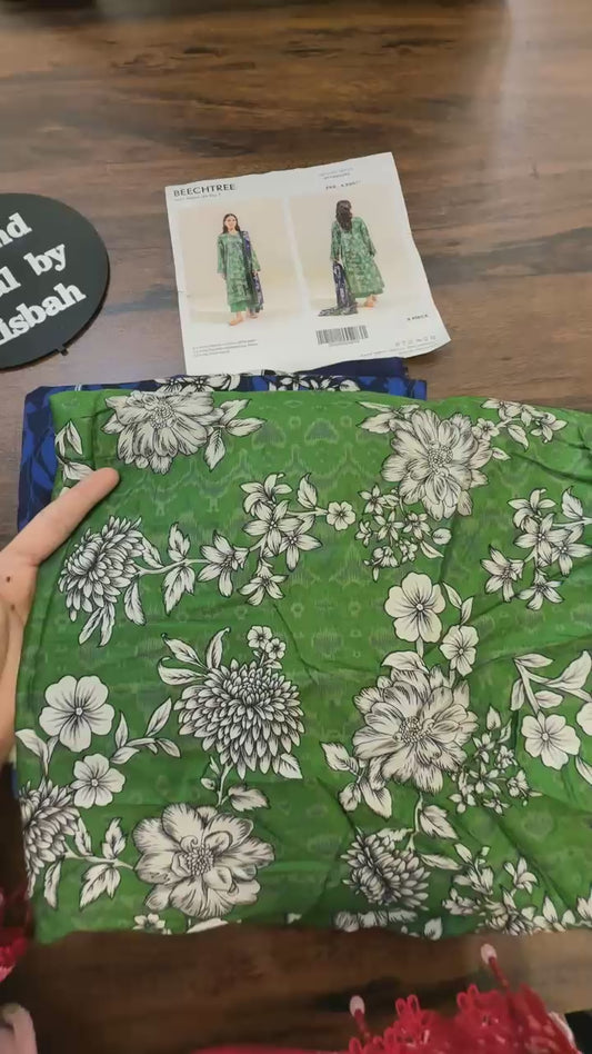 Beechtree printed cotton satin 3pc