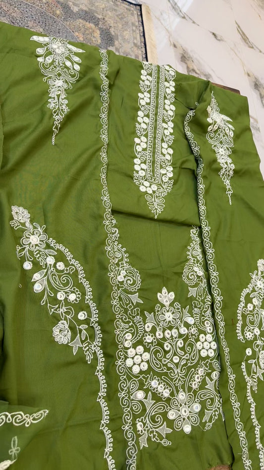 Riaz arts embroided luxury winter 3pc