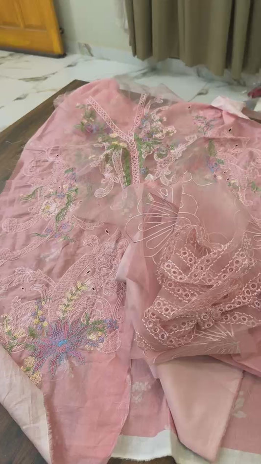 Roheenaz luxury embroided lawn 2 PC