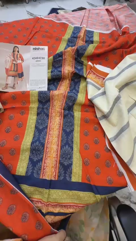Nishat winter khadar 3pc