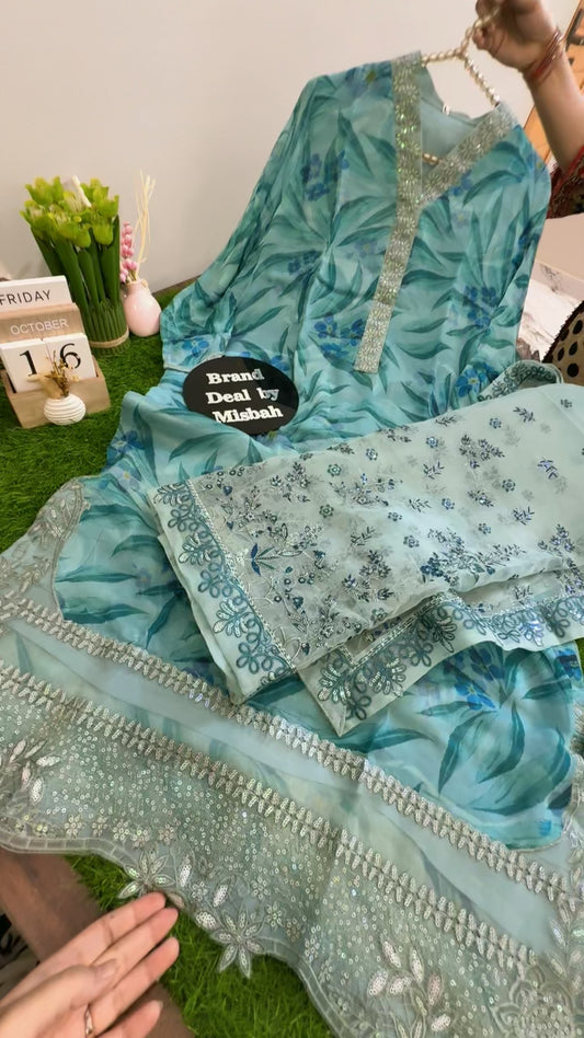 Nureh luxury formal stitched 3 pc