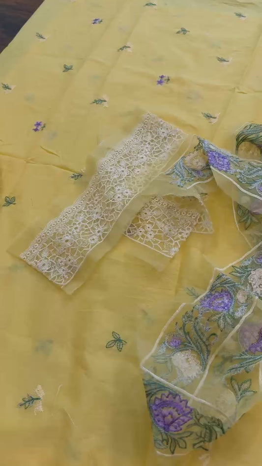 Faiza Faisal embroided lawn 3pc
