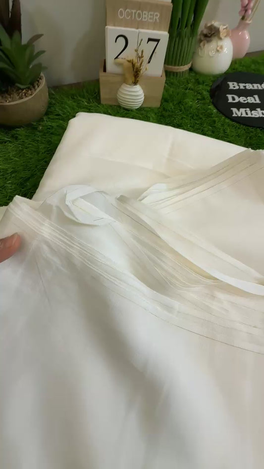 Orignal Dyeable raw silk 2pc (5yard)
