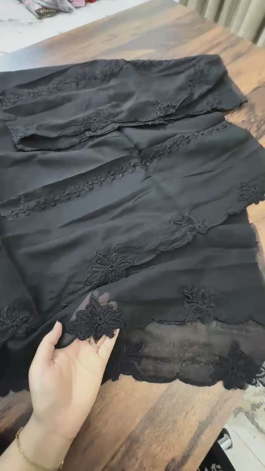 Munar lawn embroided dupatta code 3