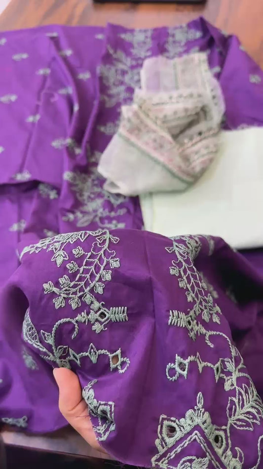 Batik embroidered 2 pc