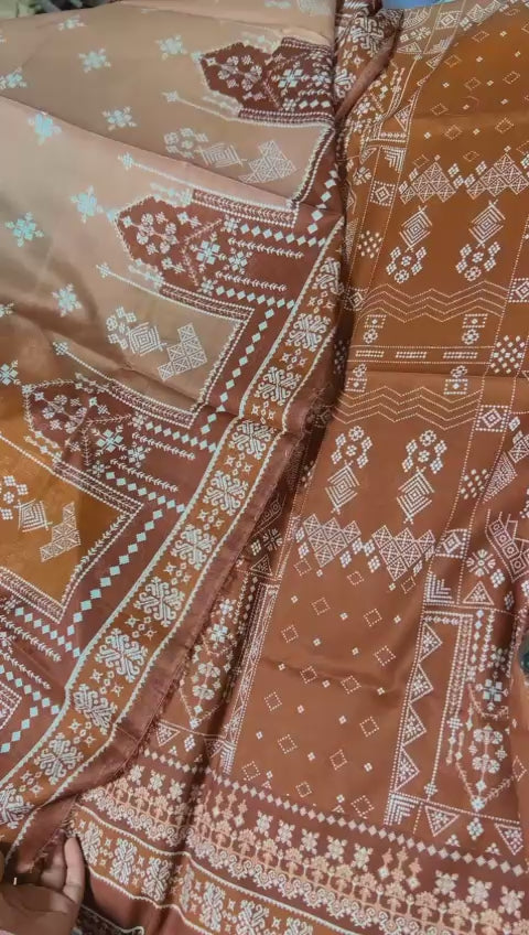 Bonanza Satrangi printed lawn 3 pc