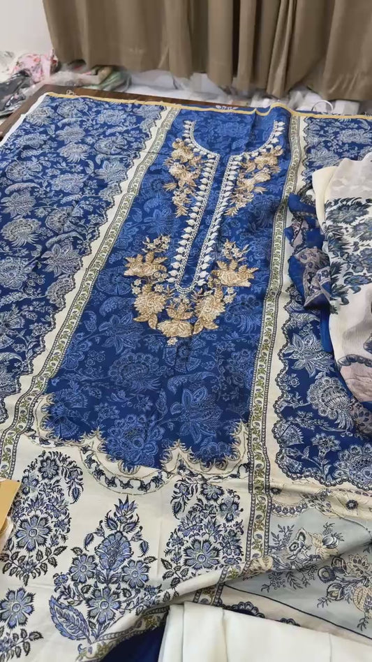 Ethnic embroided lawn 3pc