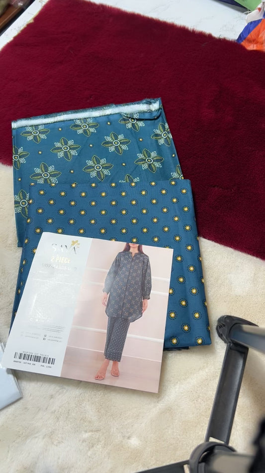 Saya printed lawn shirt and trouser