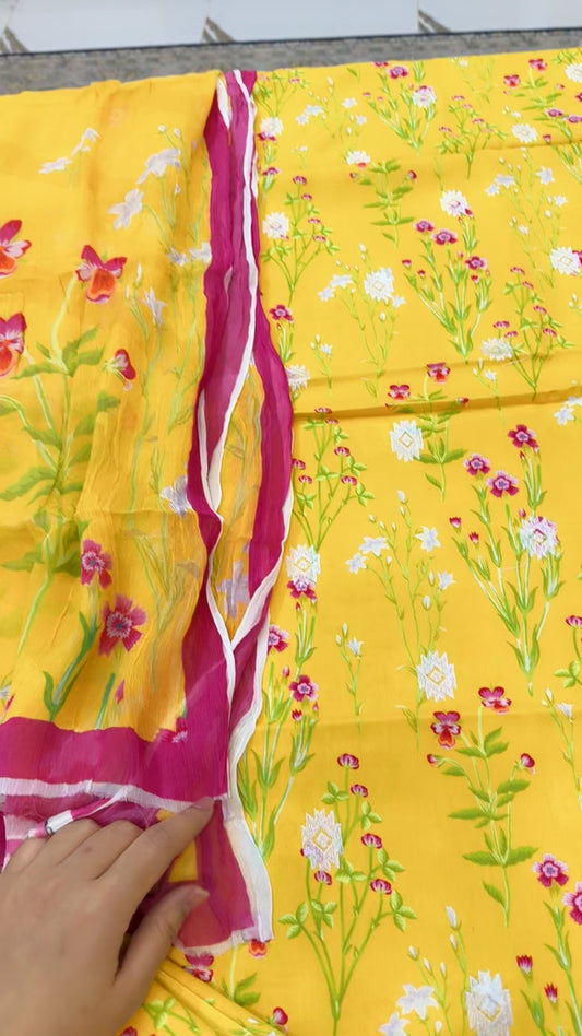 Bareeze style embroided linen 3pc