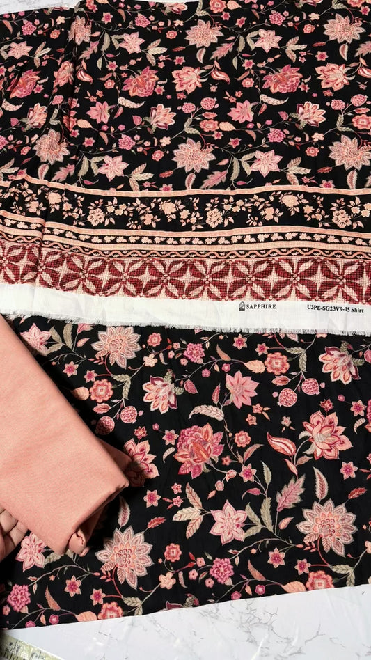 Sapphire printed khadar 2pc