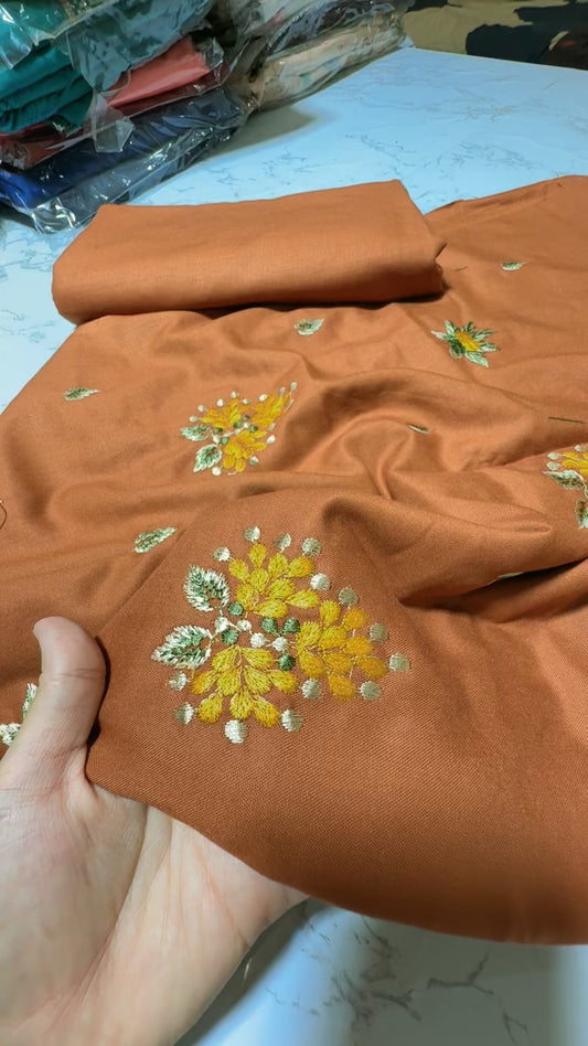 Embroided marina linen 2pc