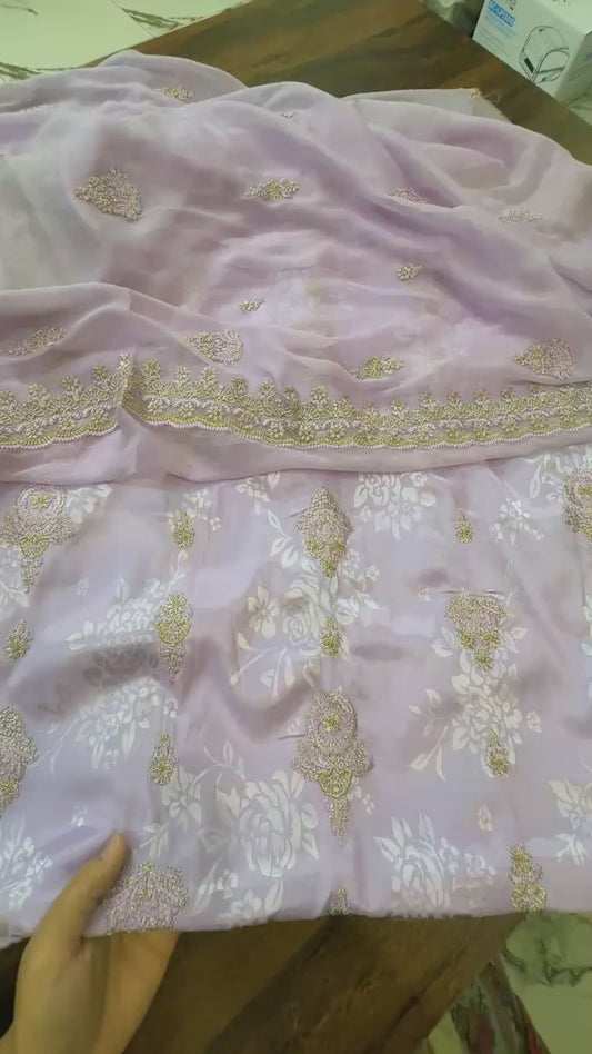 Chaina Patti embroided silk 2 pc