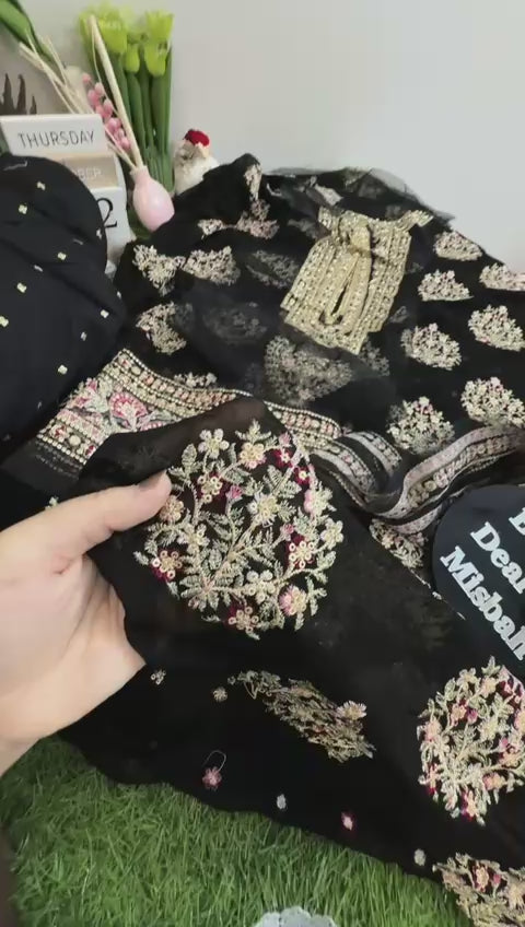 Mushq luxury embroidered 3 pc