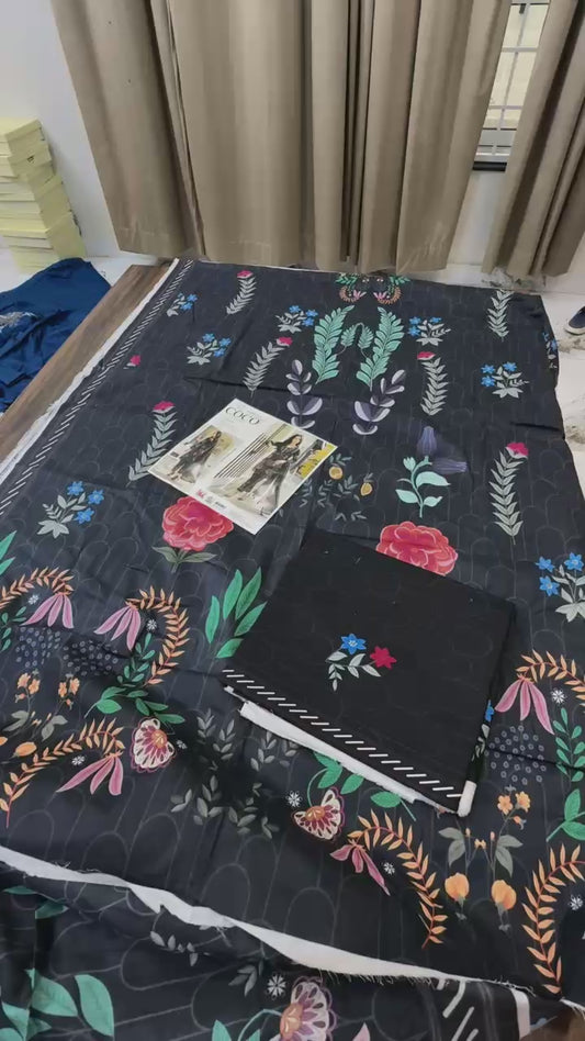 Coco by Alzohaib printed lawn 3pc
