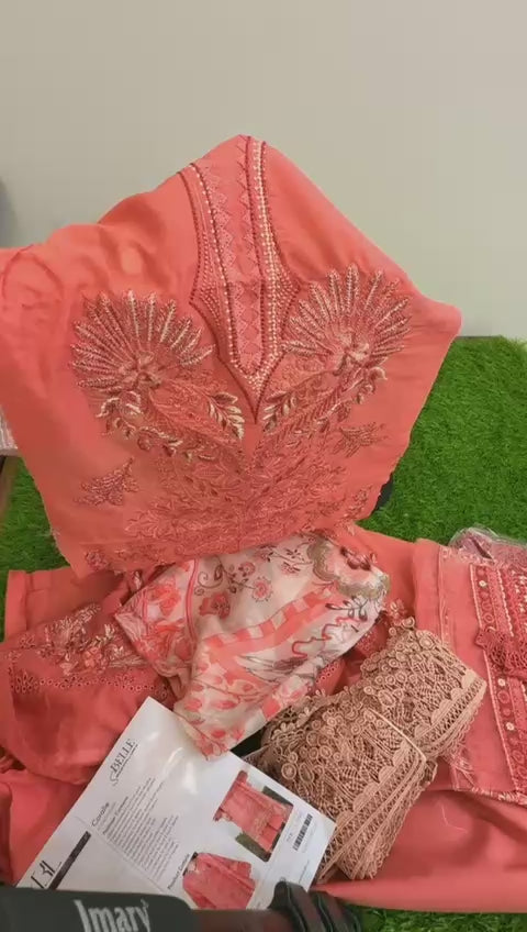 Mushq Roheenaz luxury embroided lawn 3pc