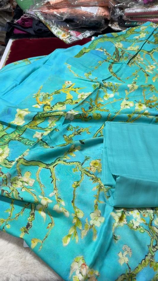 Ethnic printed linen 2pc