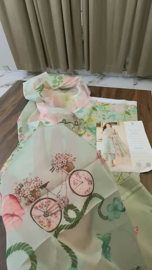 Faiza faisal printed lawn 3pc
