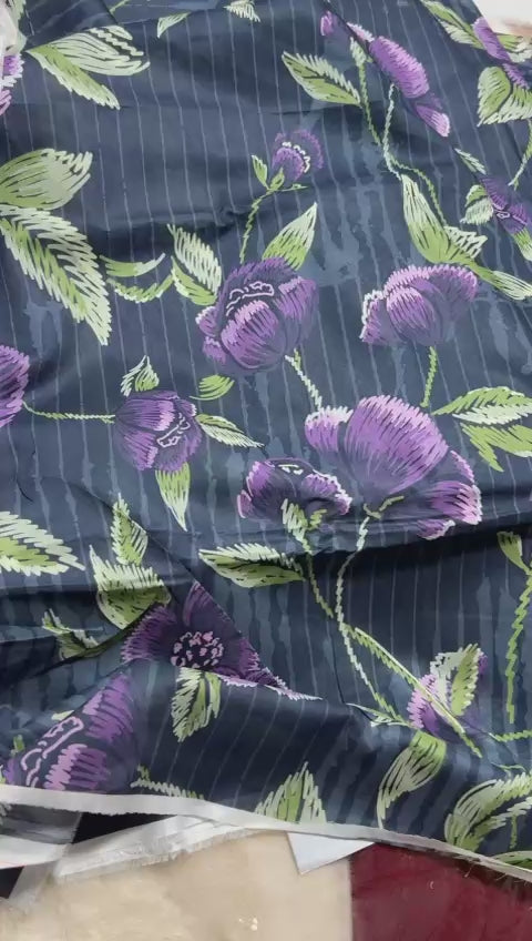 Cross stitch all over lawn print shirt and trouser