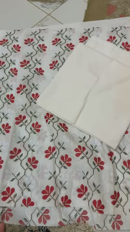 Bareeze style embroidery lawn 2pc