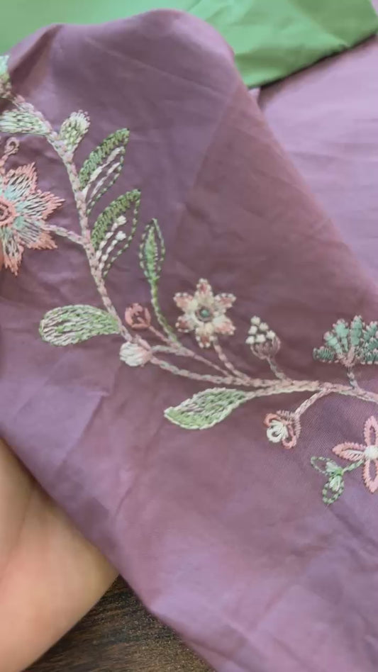 Batik embroidered 2 pc