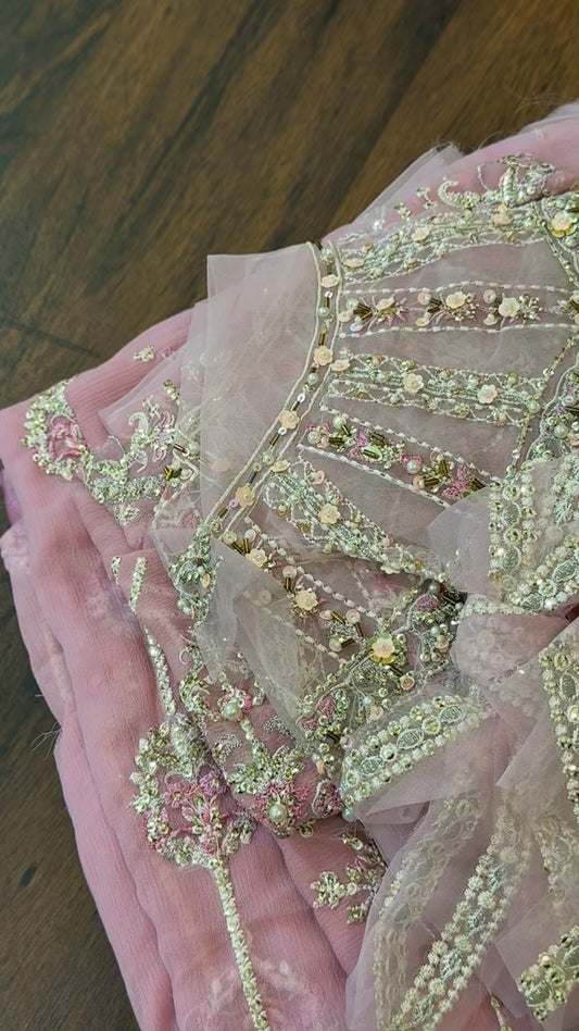 Mushq rohenaz angan luxury formal chiffon 3pc