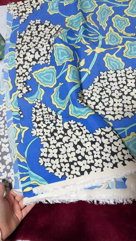 Ethnic printed raw silk 2pc
