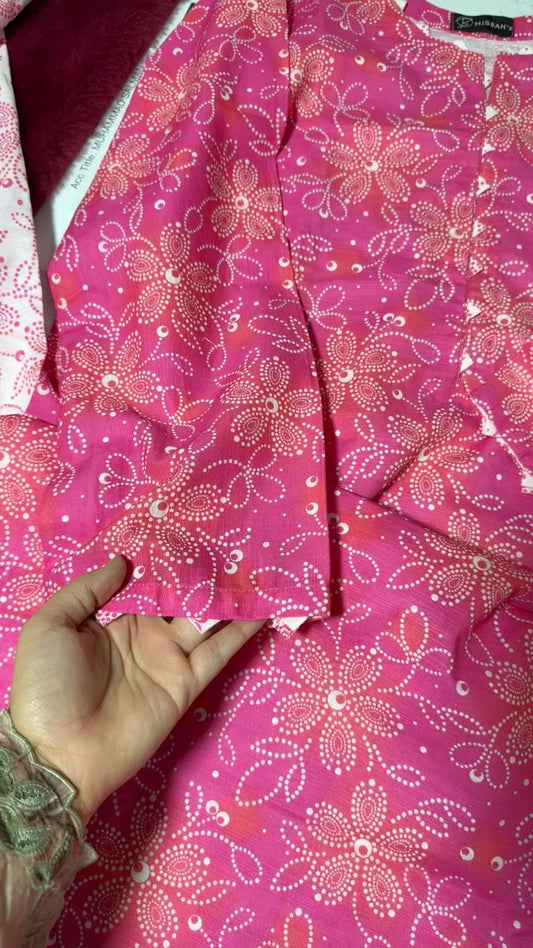Misbah's stitched winter khadar 2pc
