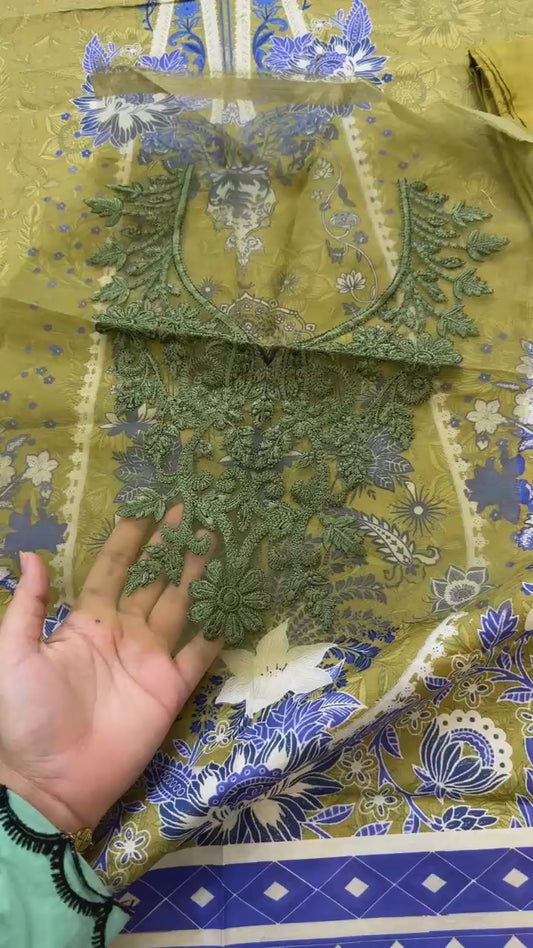 Mushaq Printed 2pc With Patches