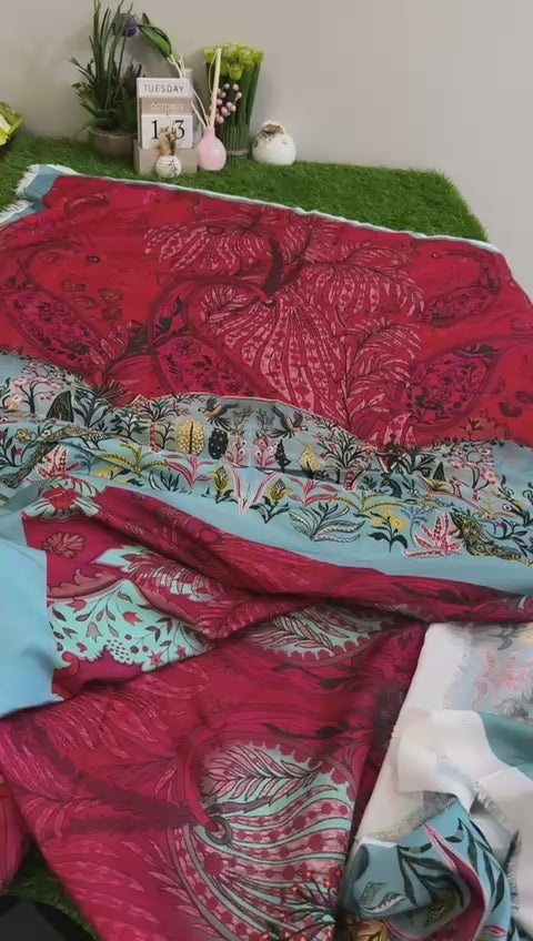 Saira Rizwan printed raw silk 2 pc