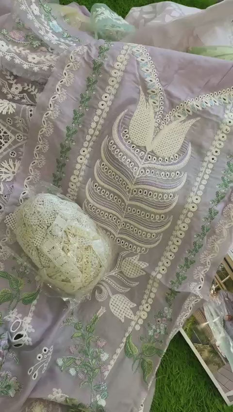 Mushq esmel luxury embroidered lawn 3pc