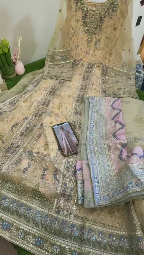 Nureh luxury formal stitched 3 pc
