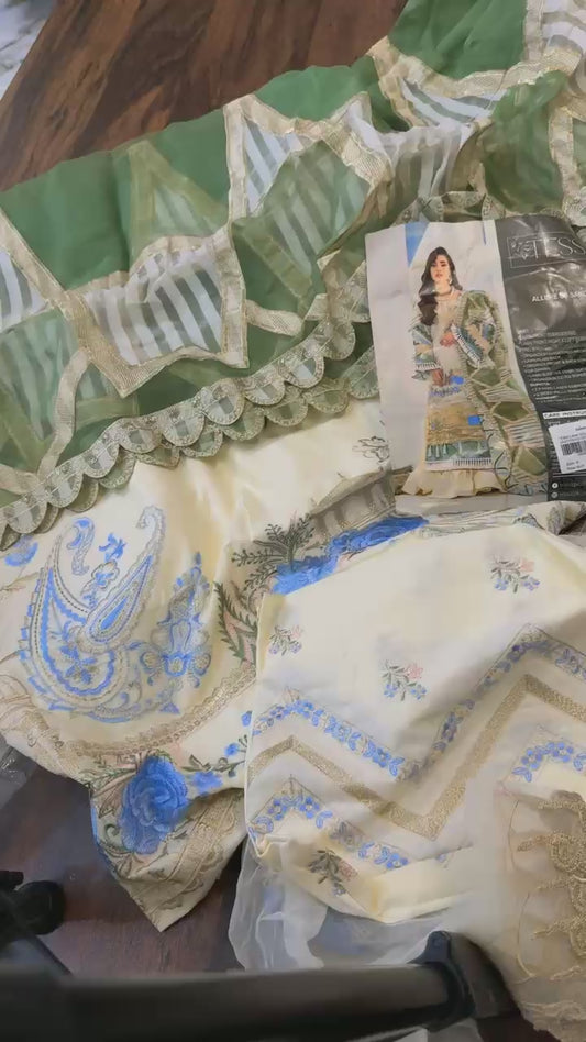 Tessa luxury embroided lawn 3pc