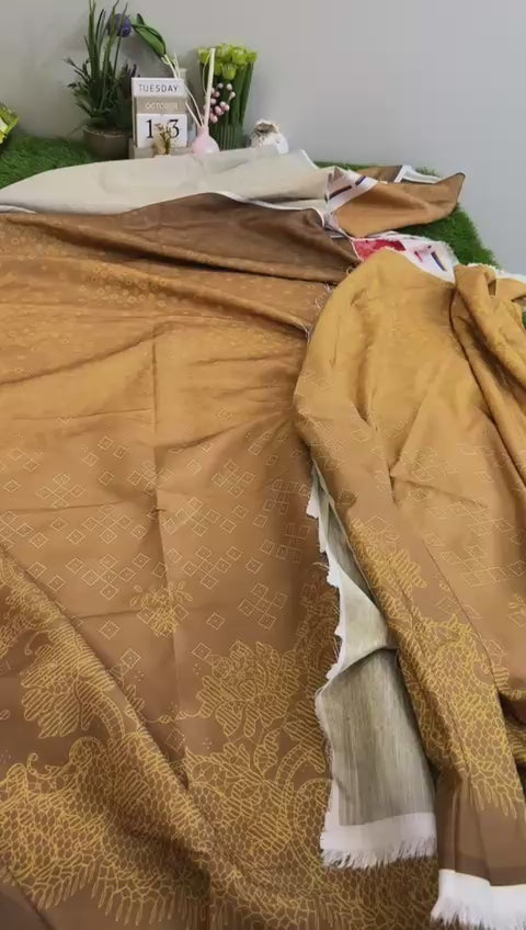 Saira Rizwan printed raw silk 2 pc