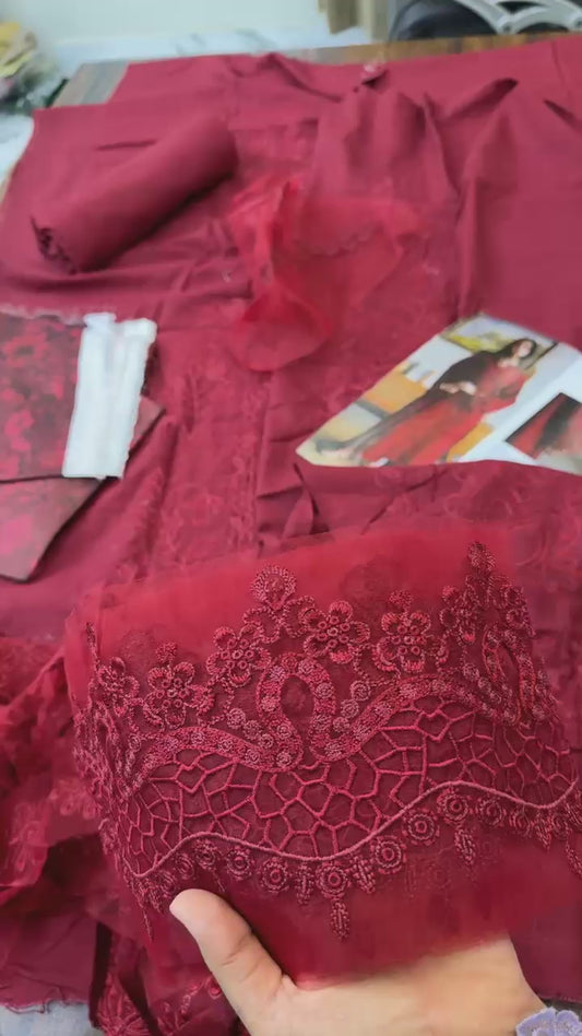 Faiza faisal luxury embroidered winter khadar 3pc
