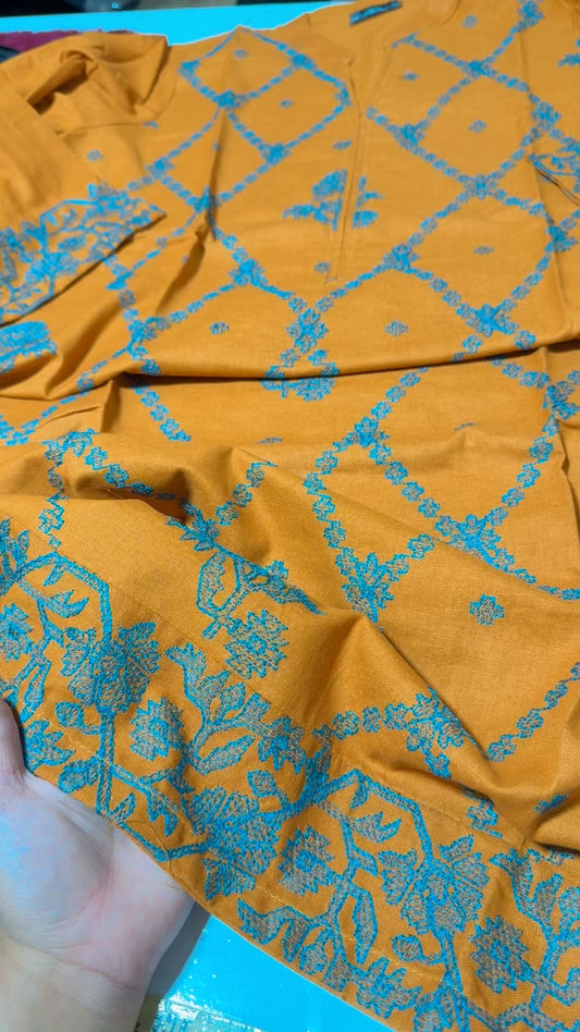Stitched embroided 3pc
