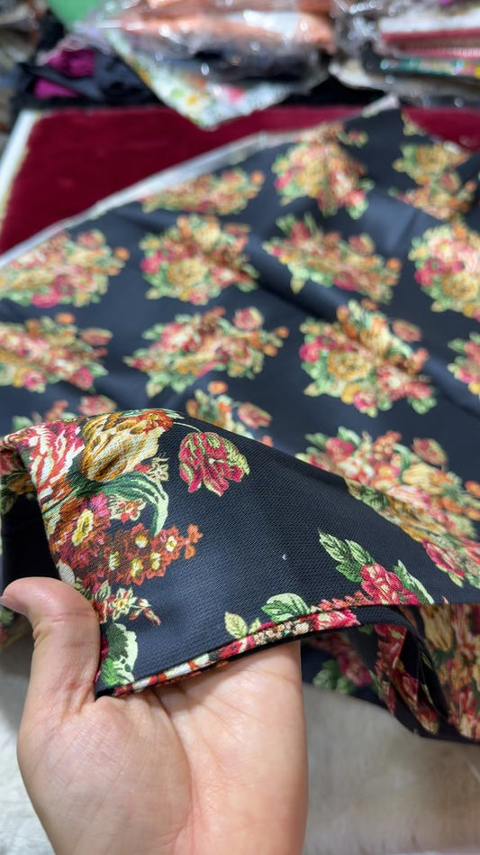 Cotail Printed winter coord set unstitched 2pc