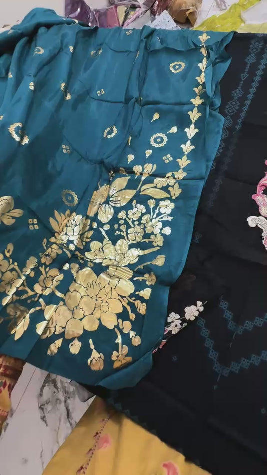Ittehad lawn jacquard 3 PC