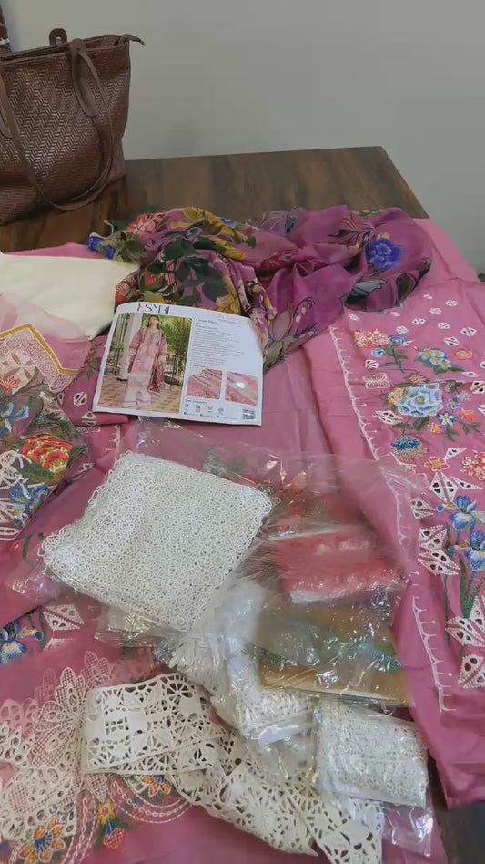 Esmel luxury embroided lawn 3pc clearance